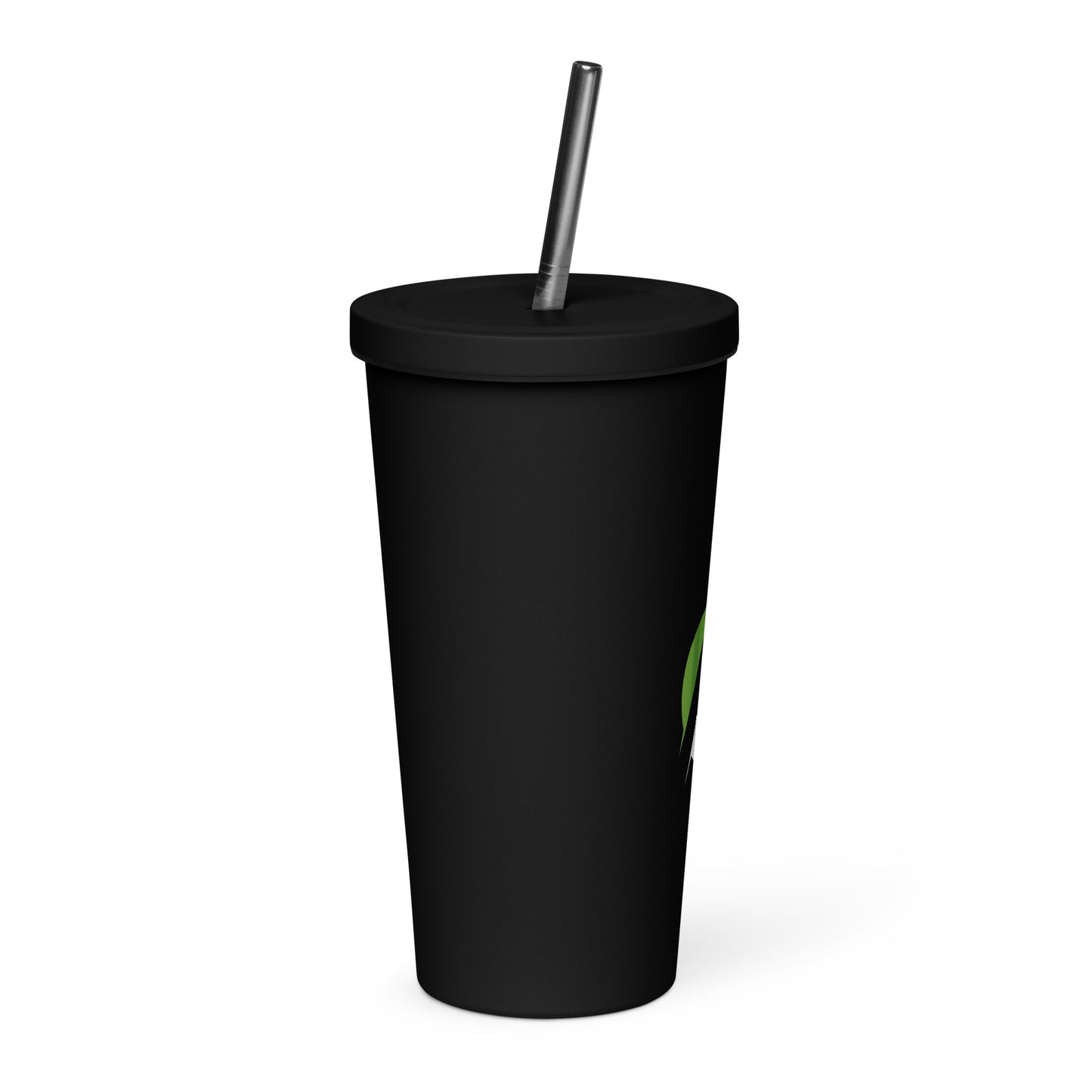 FrogDaddy "F" Logo Insulated tumbler with a straw