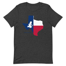 Load image into Gallery viewer, Texas State Flag Transporting Dart Frog Short-Sleeve Unisex T-Shirt