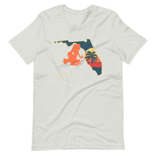 Load image into Gallery viewer, Florida Sunshine and Palm Tree Transporting Dart Frog Short-Sleeve Unisex T-Shirt