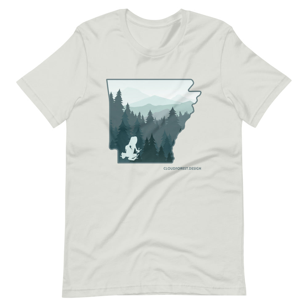 Arkansas Ozark Pine Forest Transporting Dart Frog Short-Sleeve Unisex T-Shirt