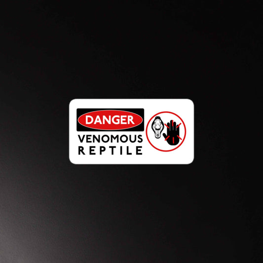 Danger Venomous Reptile "High Voltage" Style Stickers