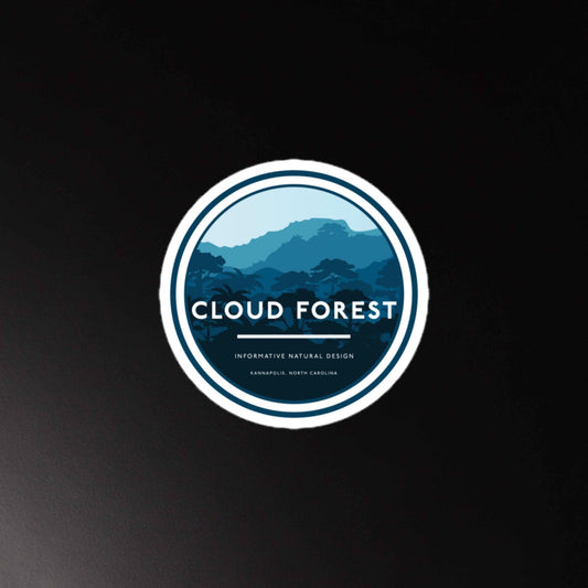 Cloud Forest Design Classic Logo Stickers