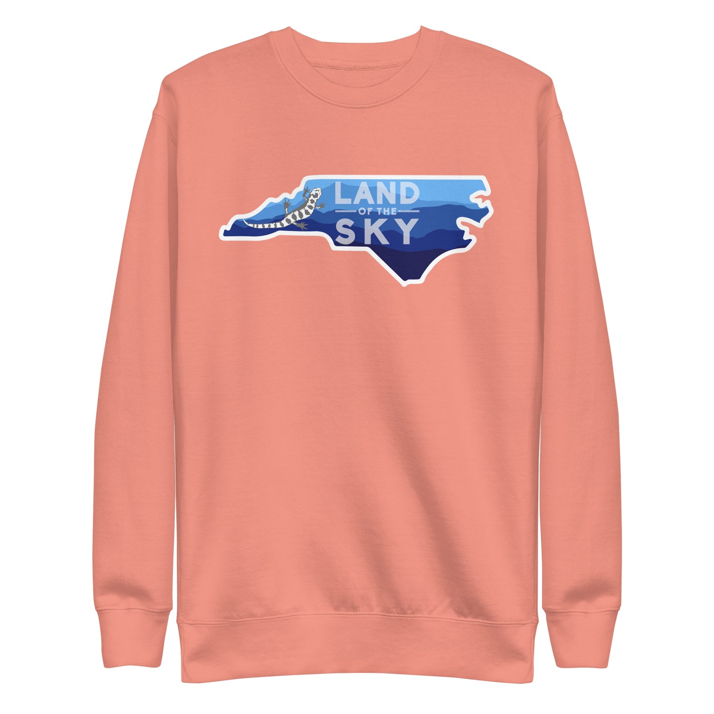 Land of the Sky Mountains and Salamander Unisex Premium Sweatshirt to Benefit NC Disaster Relief