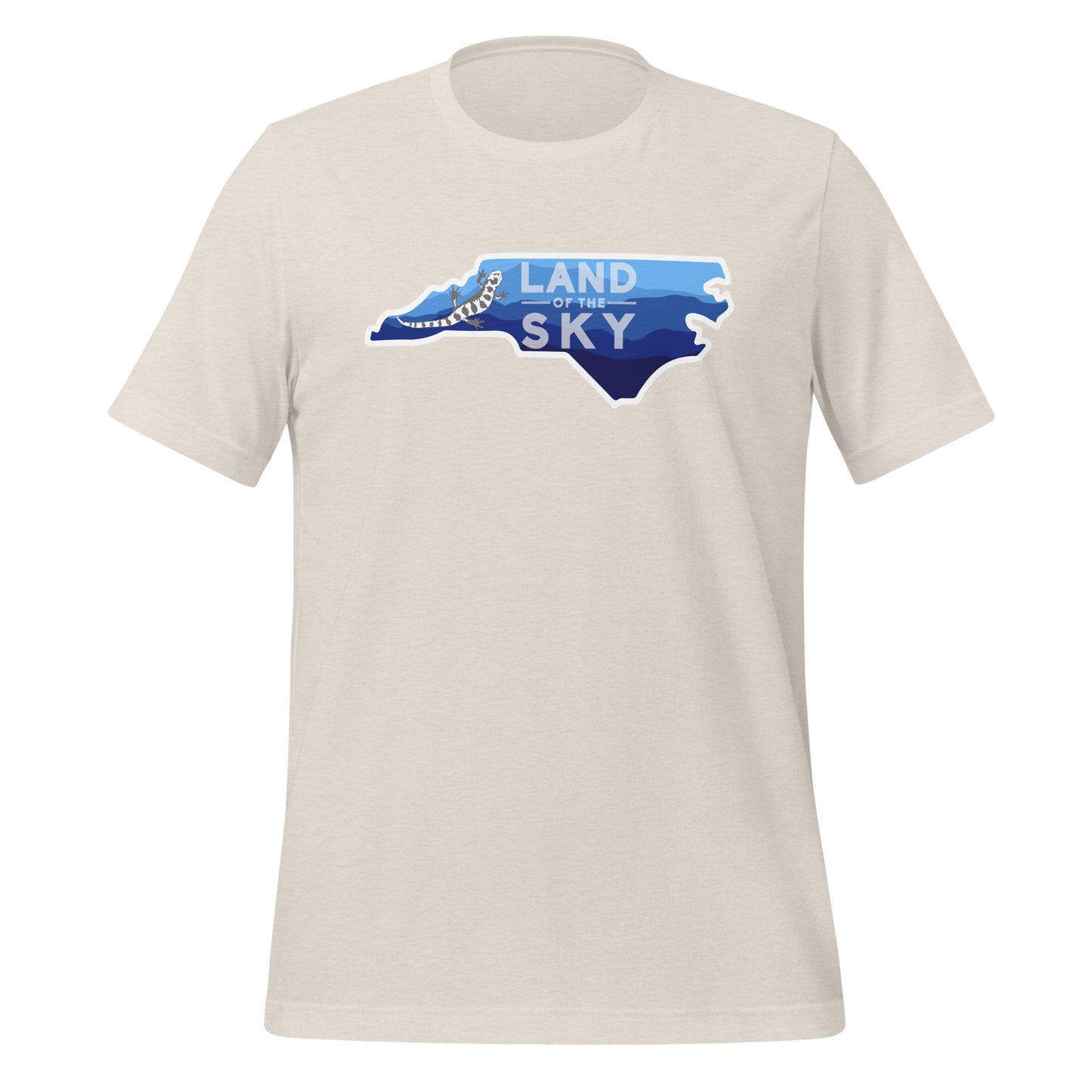 Land of the Sky Mountains and Salamander Unisex T-Shirt to Benefit NC Disaster Relief