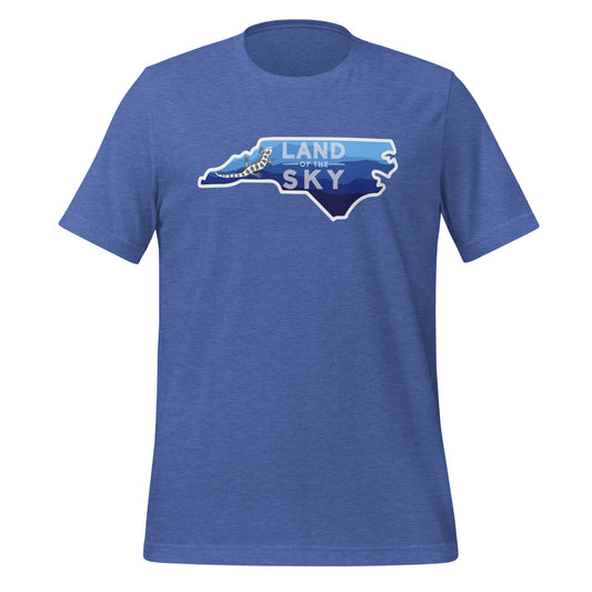 Land of the Sky Mountains and Salamander Unisex T-Shirt to Benefit NC Disaster Relief