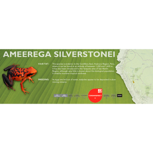 Ameerega silverstonei - Standard Vivarium Label