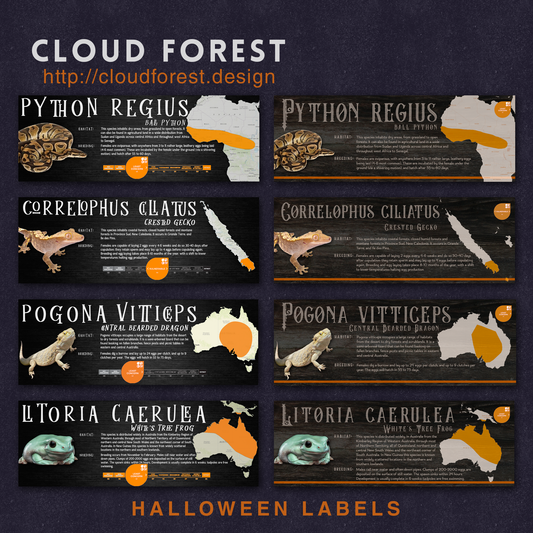 Special Edition Halloween Vivarium Label