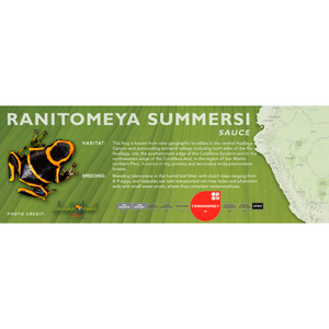 Ranitomeya summersi - Standard Vivarium Label
