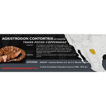 Load image into Gallery viewer, Copperhead (Agkistrodon contortrix) Standard Vivarium Label