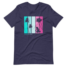 Load image into Gallery viewer, Miami Inspired Neon Colors and Transporting Dart Frog Short-Sleeve Unisex T-Shirt