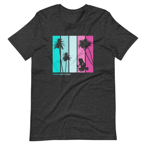 Miami Inspired Neon Colors and Transporting Dart Frog Short-Sleeve Unisex T-Shirt