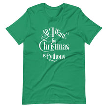 Load image into Gallery viewer, All I Want for Christmas is Pythons Short-Sleeve Unisex T-Shirt