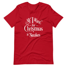 Load image into Gallery viewer, All I Want for Christmas is Snakes Short-Sleeve Unisex T-Shirt