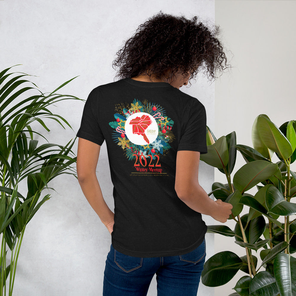 Southeastern Dart Froggers Winter Meetup Unisex Short Sleeve Customizable Tee