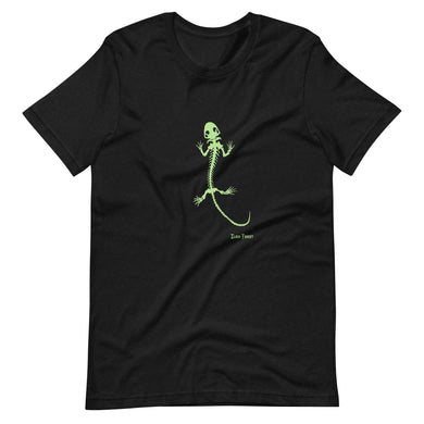 Halloween Lizard Skeleton Unisex t-shirt