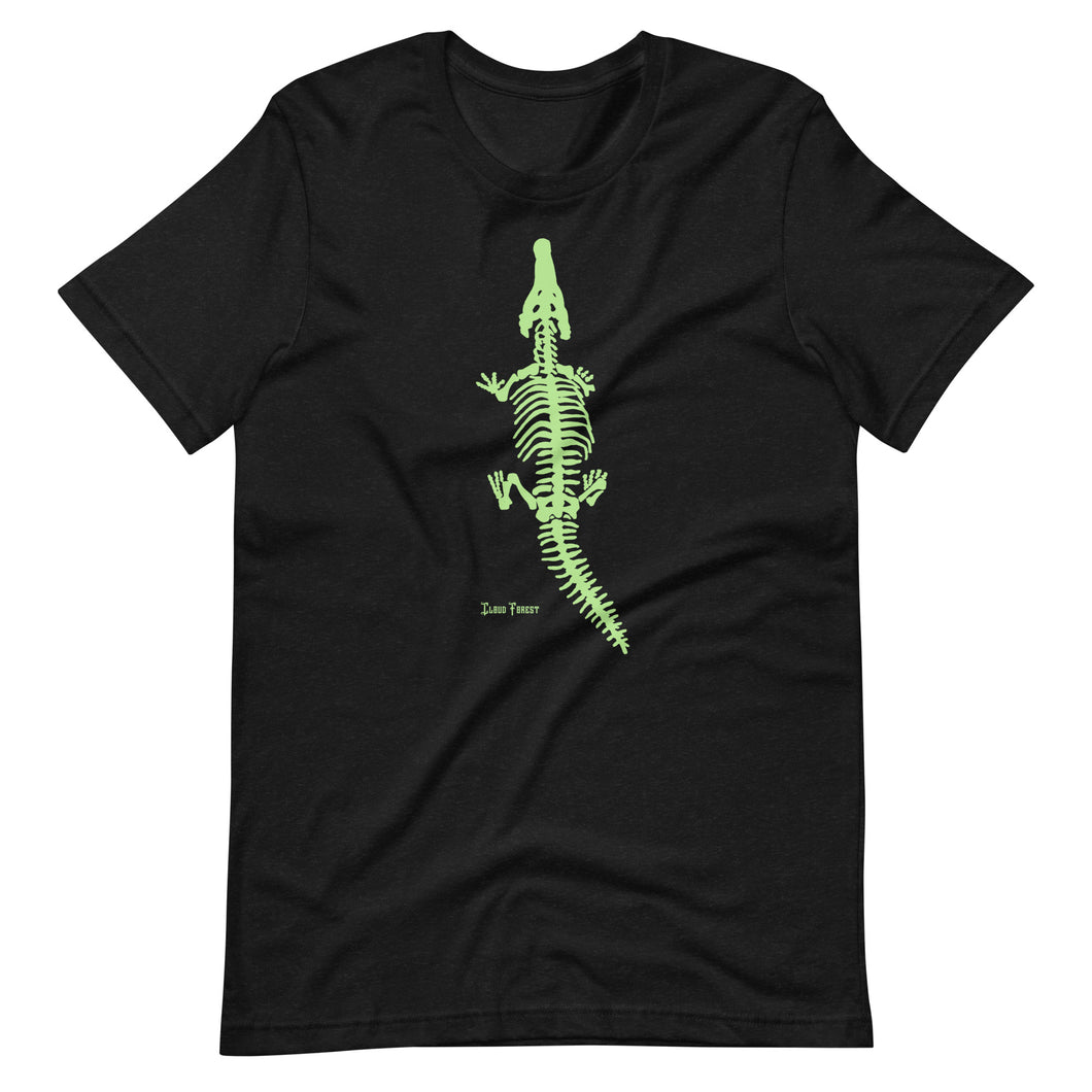 Halloween Crocodile Skeleton Unisex t-shirt