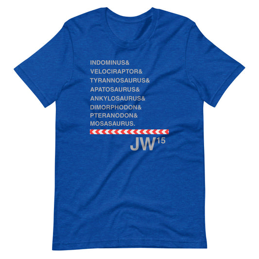 JW 15 Species List Short-Sleeve Unisex T-Shirt