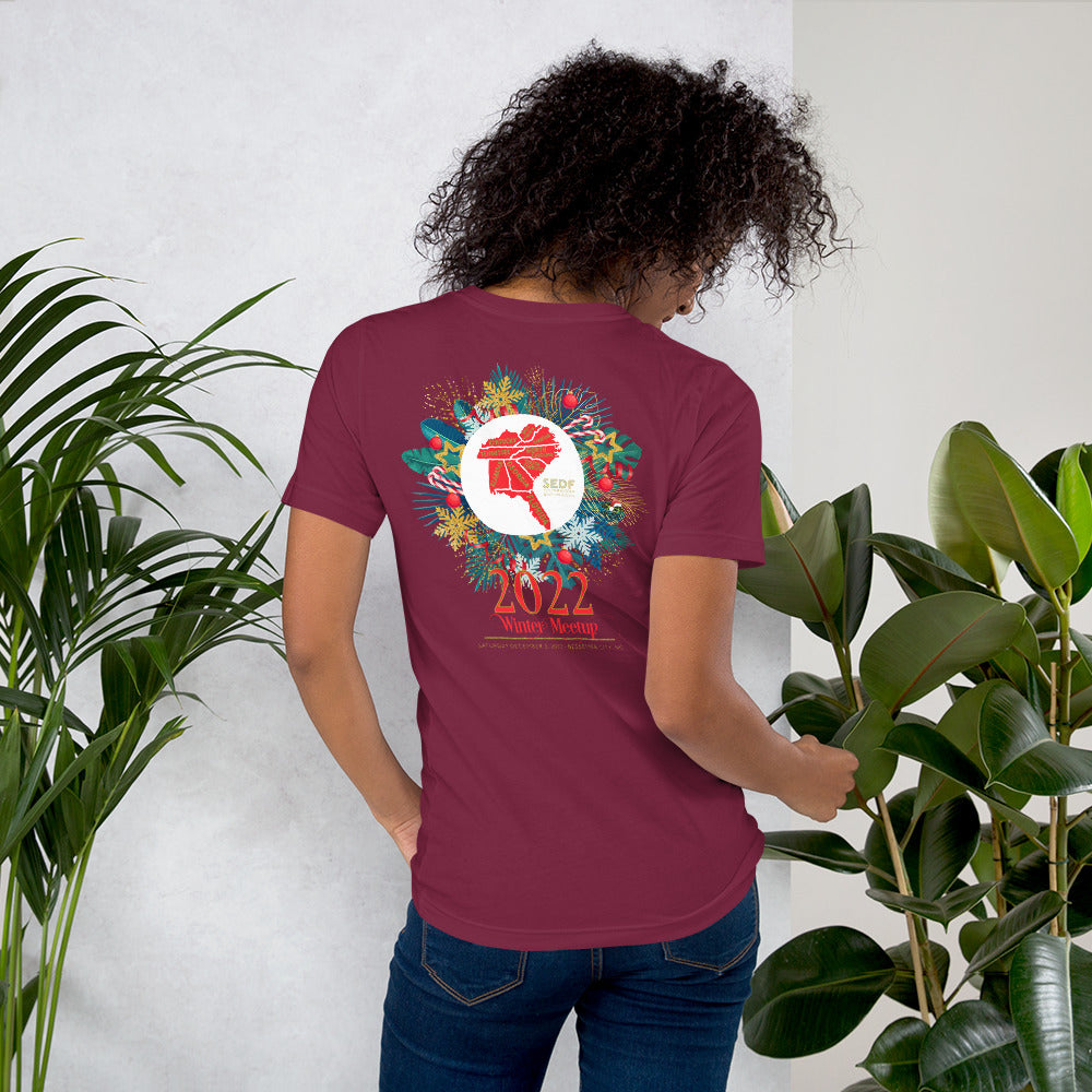 Southeastern Dart Froggers Winter Meetup Unisex Short Sleeve Customizable Tee